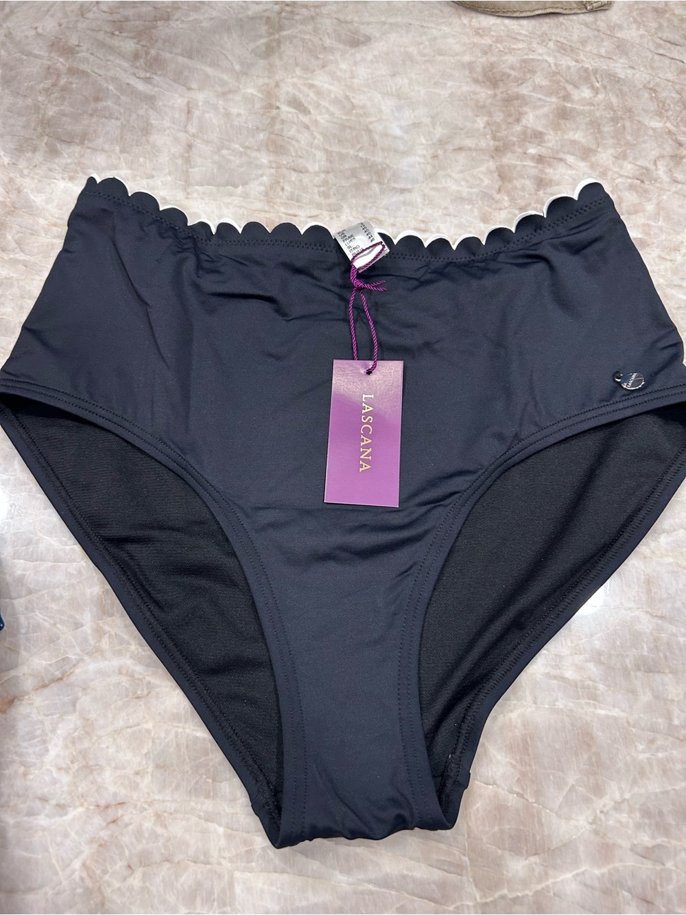 Black High-Waist swimsuit bottom